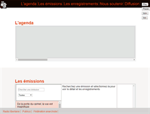 Tablet Screenshot of ecoutez.radio-libertaire.org